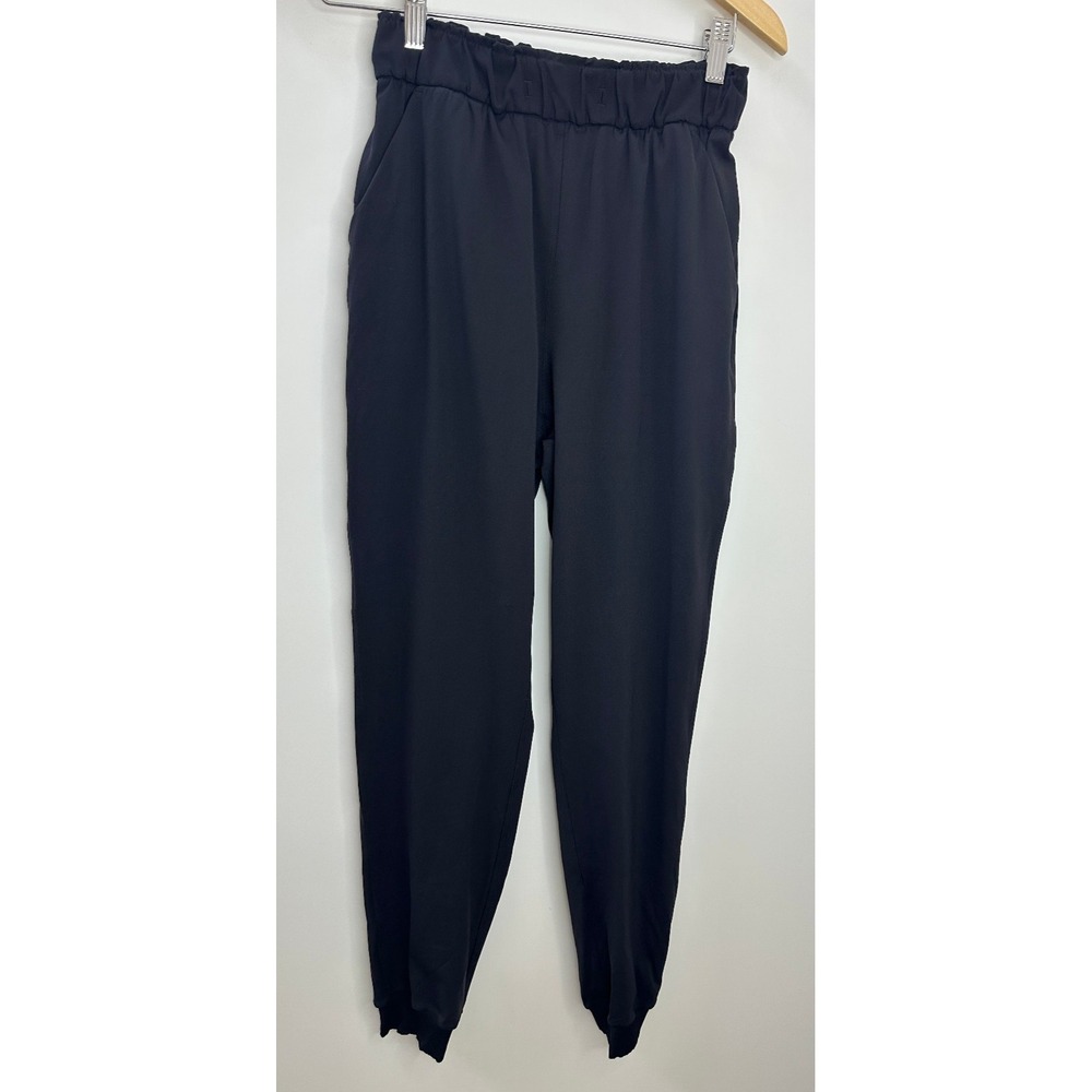 Lululemon Keep Moving Jogger Size 4 Black Pull On Stretch High Rise Comfort Gym - Picture 9 of 9